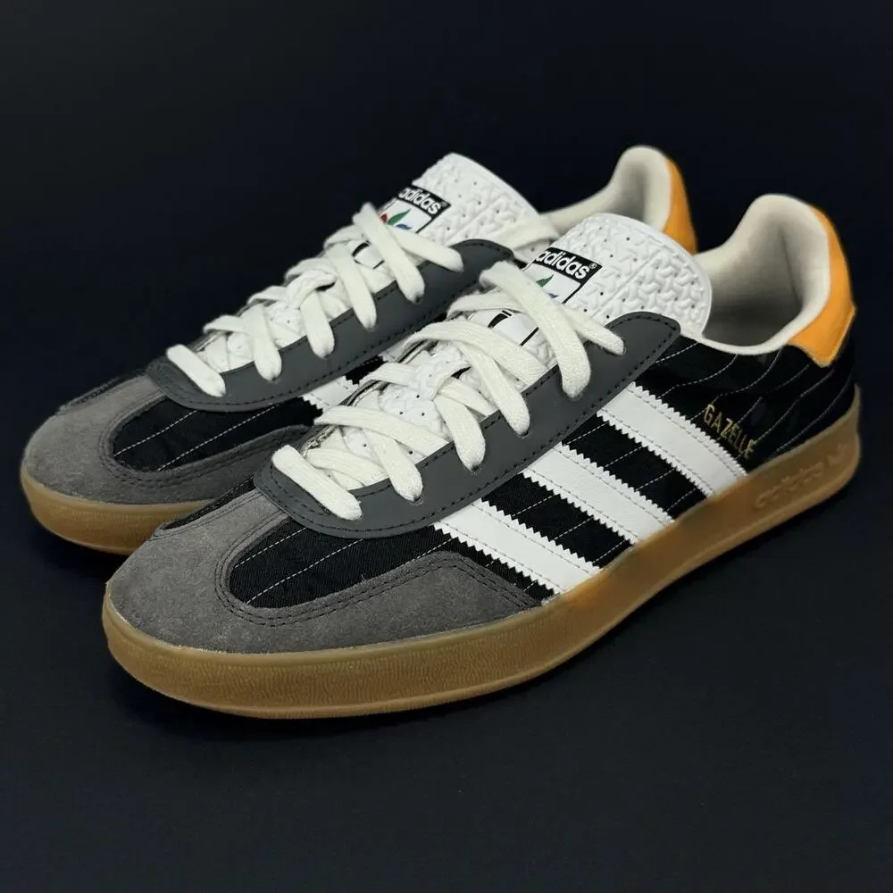 🔥 Adidas Gazelle Indoor Olympic Pack Men’s Size 7 Black IF9642 Sneakers